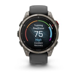 Garmin fenix 8 Pro 47mm AMOLED Sapphire Titanium with Graphite/black silicone band