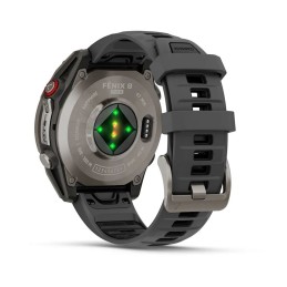Garmin fenix 8 Pro 47mm AMOLED Sapphire Titanium with Graphite/black silicone band