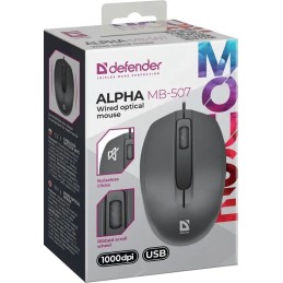 Defender Alpha MB-507 Silent Mouse Black