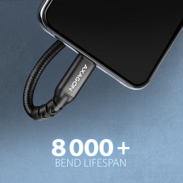 AXAGON BUCM32-CF10AB SPEED+ USB-C  USB 20GBPS EXTENSION CABLE 1m Black