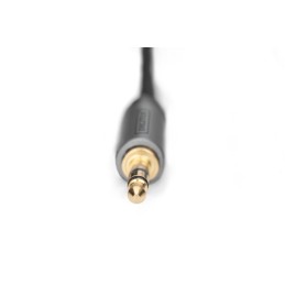 Digitus DB-510330-010-S Audio adapter cable, 3.5 mm stereo jack to RCA 1m Black