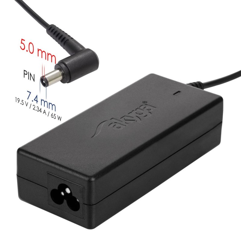 Akyga AK-ND-05 19,5V / 3,34A 65W 7,4x5mm Dell hálózati notebook töltő