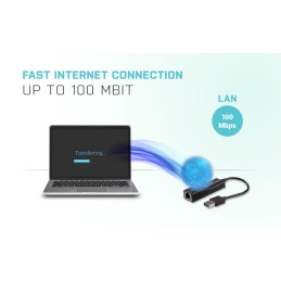 I-TEC USB 2.0 Fast Ethernet Adapter Advance Black