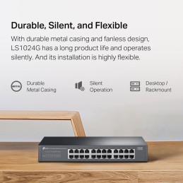 TP-Link LS1024G 24-Port Gigabit Desktop/Rackmount Switch
