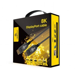 Gembird CC-DP8K-AOC-30M Active Optical (AOC) 8K DisplayPort cable AOC Premium Series 30m Black