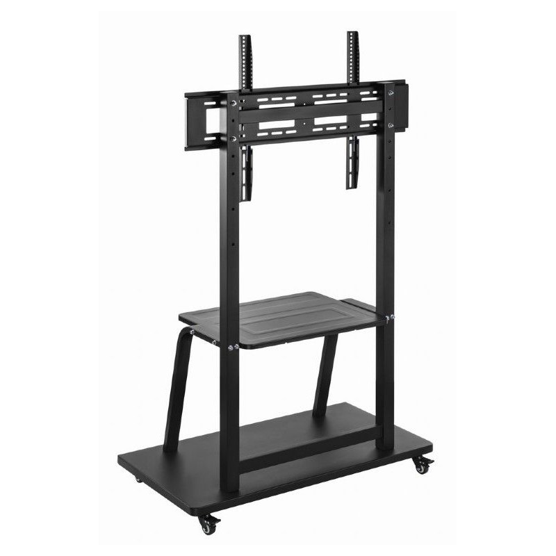 Gembird TVS-100F-01 TV floor stand with caster wheels 37"-100" Black