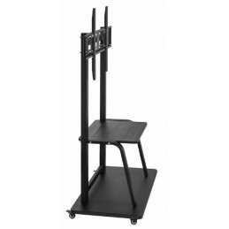 Gembird TVS-100F-01 TV floor stand with caster wheels 37"-100" Black