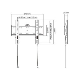 Gembird WM-42F-01 Fixed TV Wall Mount 13”-42” Black