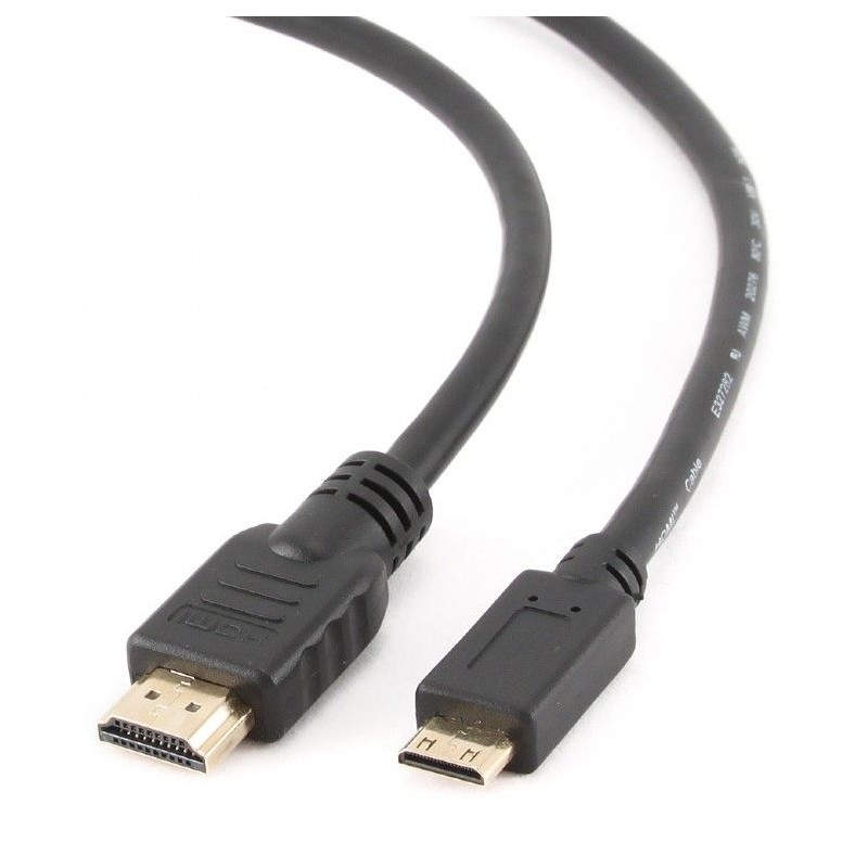 Gembird CC-HDMI4C-10 HDMI 19 pin A male to HDMI mini C male with Ethernet 3m Black