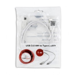 Gembird CCP-USB3-AMCM-1M-W USB3.0 AM to Type-C cable 1m White