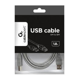 Gembird CCP-USB2-AMBM-6G USB2.0 A-plug B-plug cable 1,8m Grey