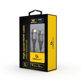 Gembird CCBP-HDMI-3M High speed HDMI with Ethernet Premium Series cable 3m Black/Grey