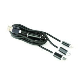 Gembird CC-USB2-AM31-1M-G USB 3-in-1 Charging cable 1m Black