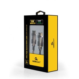 Gembird Ultra High speed HDMI cable with Ethernet 8K Premium Series 2m Black