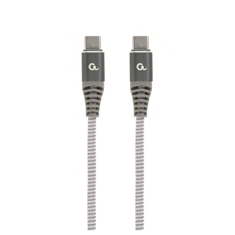 Gembird CC-USB2B-CMCM100-1.5M 100W Type-C Power Delivery (PD) Premium Charging & Data cable 1,5m Grey