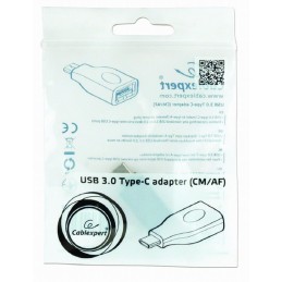 Gembird A-USB3-CMAF-01 USB3.0 Type-C Adapter (CM/AF) Black