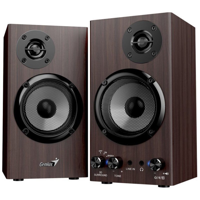 Genius SP-HF520BT Bluetooth Speaker Dark Wood
