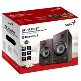 Genius SP-HF520BT Bluetooth Speaker Dark Wood