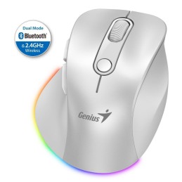 Genius Ergo 9000S Pro Wireless mouse Pearl White