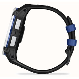 Garmin Instinct 3 50mm Solar Whitestone with Black/Bolt Blue Band