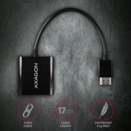 AXAGON RVH-VGAN HDMI  VGA Adapter FullHD audio