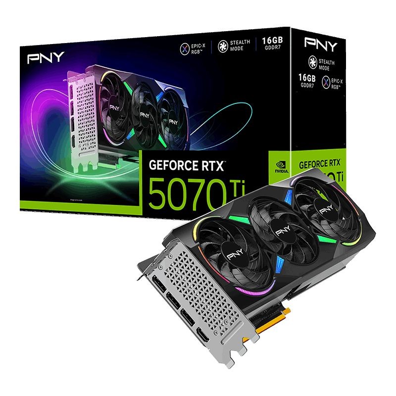 PNY GeForce RTX5070TI 16GB Gaming Triple Fan ARGB