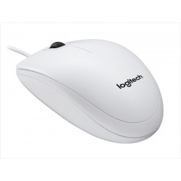 Logitech B100 Optical USB Mouse White