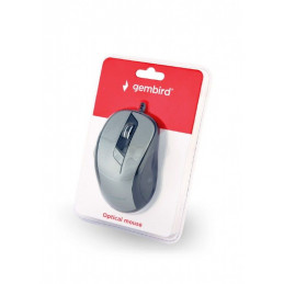 Gembird MUS-6B-01-BG optical mouse Black/Space Grey