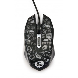 Gembird MUS-6B-GRAFIX-01 optical mouse Black