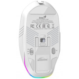 Genius GX Gaming Scorpion M8250 AI Gaming Wireless Bluetooth Mouse White