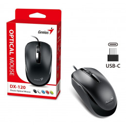 Genius DX-120 Mouse Black Type-C