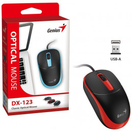 Genius DX-123 Wired Mouse Black/Red