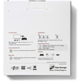 LG GP60NS60 Slim DVD-Writer Silver BOX