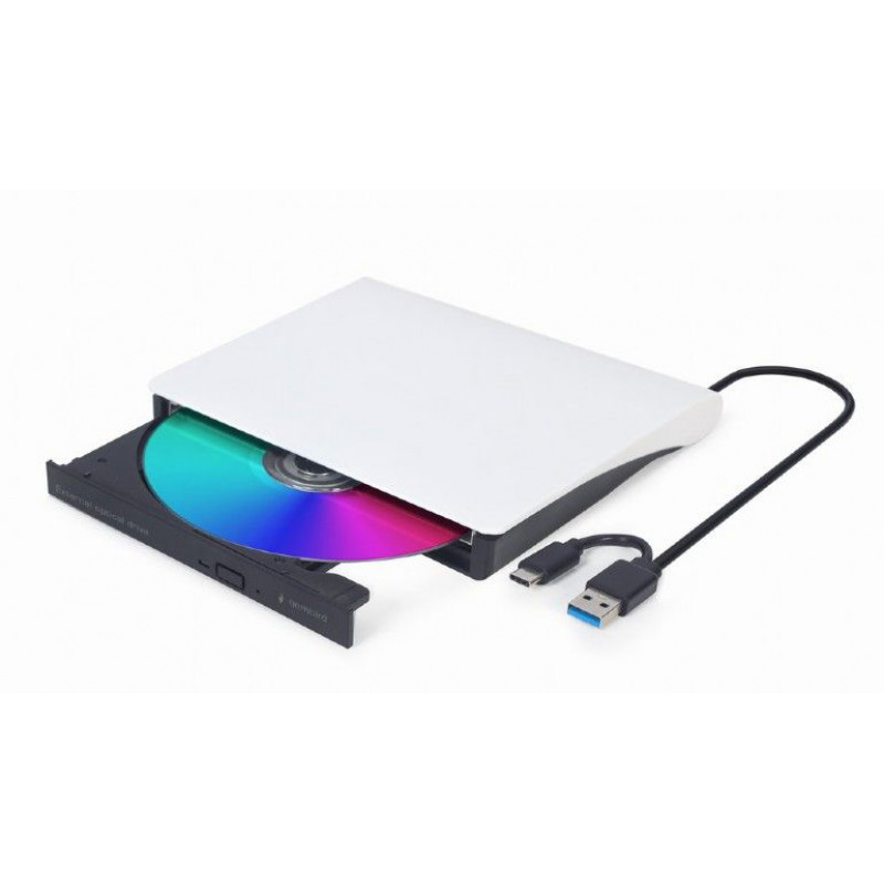 Gembird DVD-USB-031-BW Slim DVD-Writer Black/White BOX