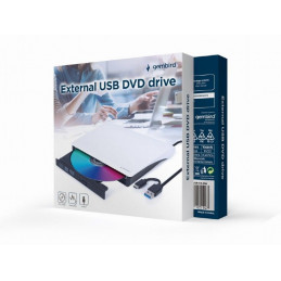 Gembird DVD-USB-031-BW Slim DVD-Writer Black/White BOX