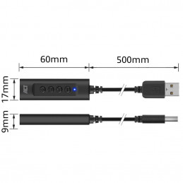 ACT AC9360 USB-A External Sound Card 2.0 USB Hangkártya
