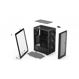 Endorfy Ventum 200 Air Tempered Glass Black
