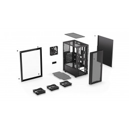 Endorfy Ventum 200 Air Tempered Glass Black
