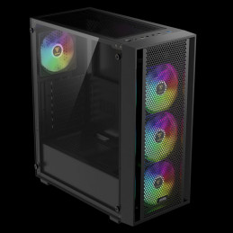 Gamdias Aura GC2 Elite ARGB Tempered Glass Black