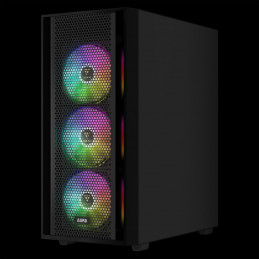 Gamdias Aura GC2 Elite ARGB Tempered Glass Black