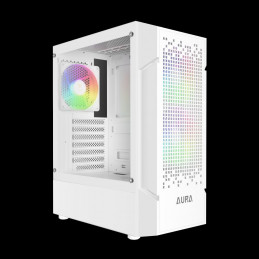 Gamdias Aura GC7 ARGB Tempered Glass White
