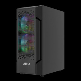 Gamdias Aura GC7 ARGB Tempered Glass Black
