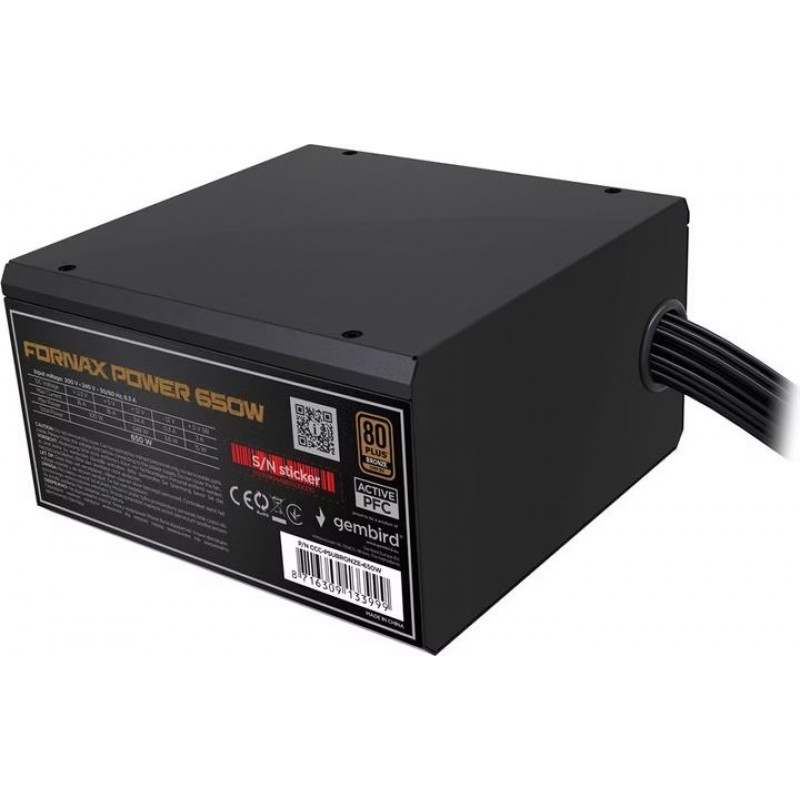 Gembird 650W 80+ Bronze CCC-PSUBRONZE-650W