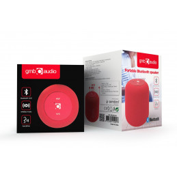 Gembird SPK-BT-15-R Portable Bluetooth Speaker Red