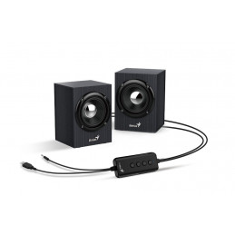Genius SP-HF385BT Bluetooth Speaker Wood Black Gray