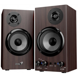Genius SP-HF520BT Bluetooth Speaker Dark Wood