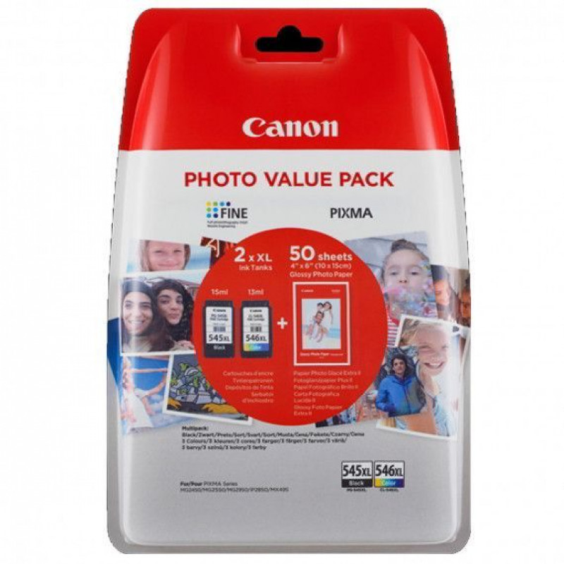 Canon PG-545XL/CL-546XL Photo Value Pack tintapatron