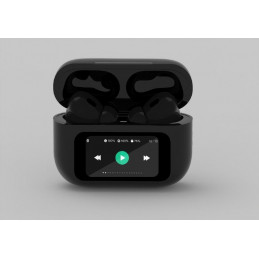 Gembird BT TWS in-ears with LCD display and Active Noise Cancelling Black