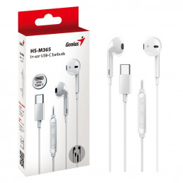 Genius HS-M365 USB-C Wired Headset White
