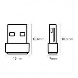 TP-Link Archer T2U Nano AC600 Nano Wireless USB Adapter Black